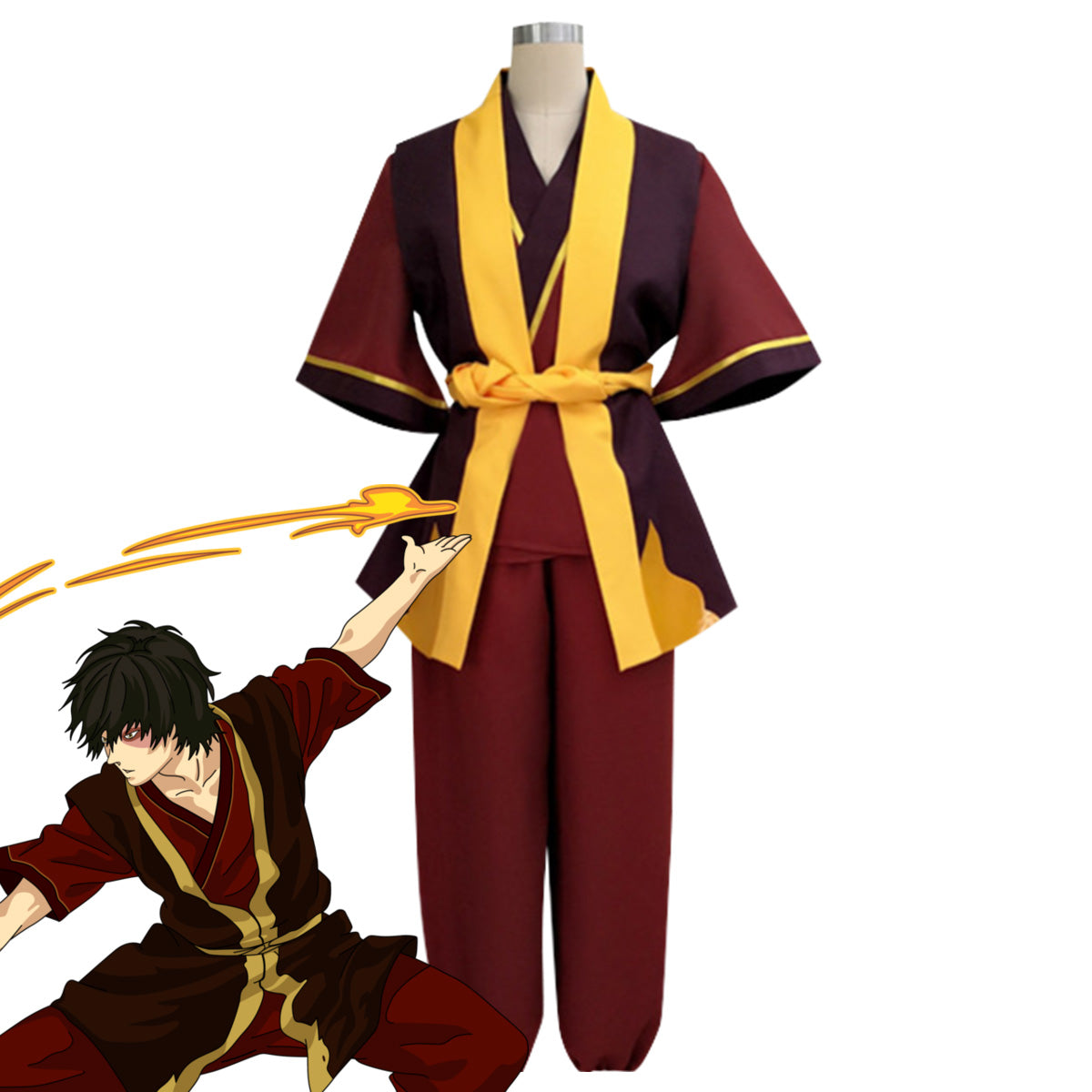 Avatar: The Last Airbender Zuko Cosplay Costume Costume - Tophatter Daily Deals